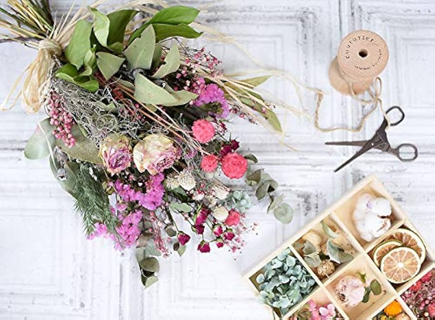 Amazon.co.jp: dried flower bouquet swag rose hanging bouquet